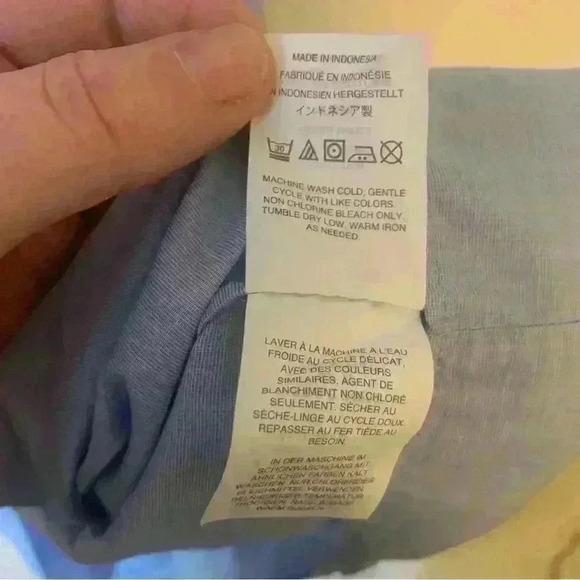 J Crew Off The Shoulder Dress in End on End Style G0263 Blue Size Medium - Picture 4 of 6